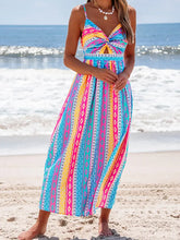 Twist-Front Back-Tie Midi Dress