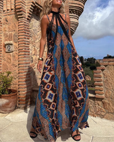 Sling Printed Maxi Dress