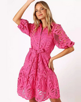Lace Shirt Dress