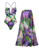 Oil Painting Of Calla Lilies Print Swimsuit Set(s)