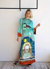 Printed Slit Dress