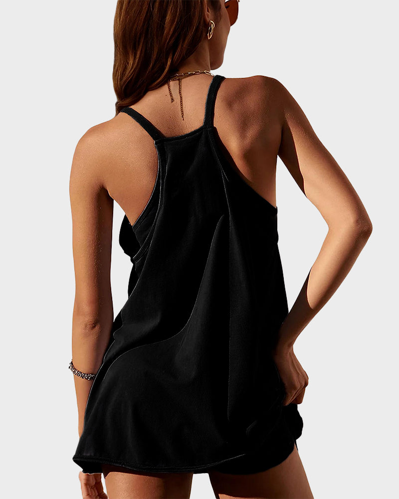 Lounge-to-Street 2-in-1 Romper Dress
