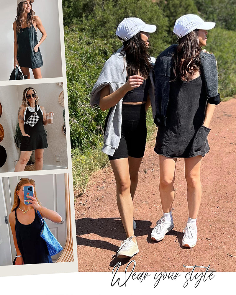 Lounge-to-Street 2-in-1 Romper Dress