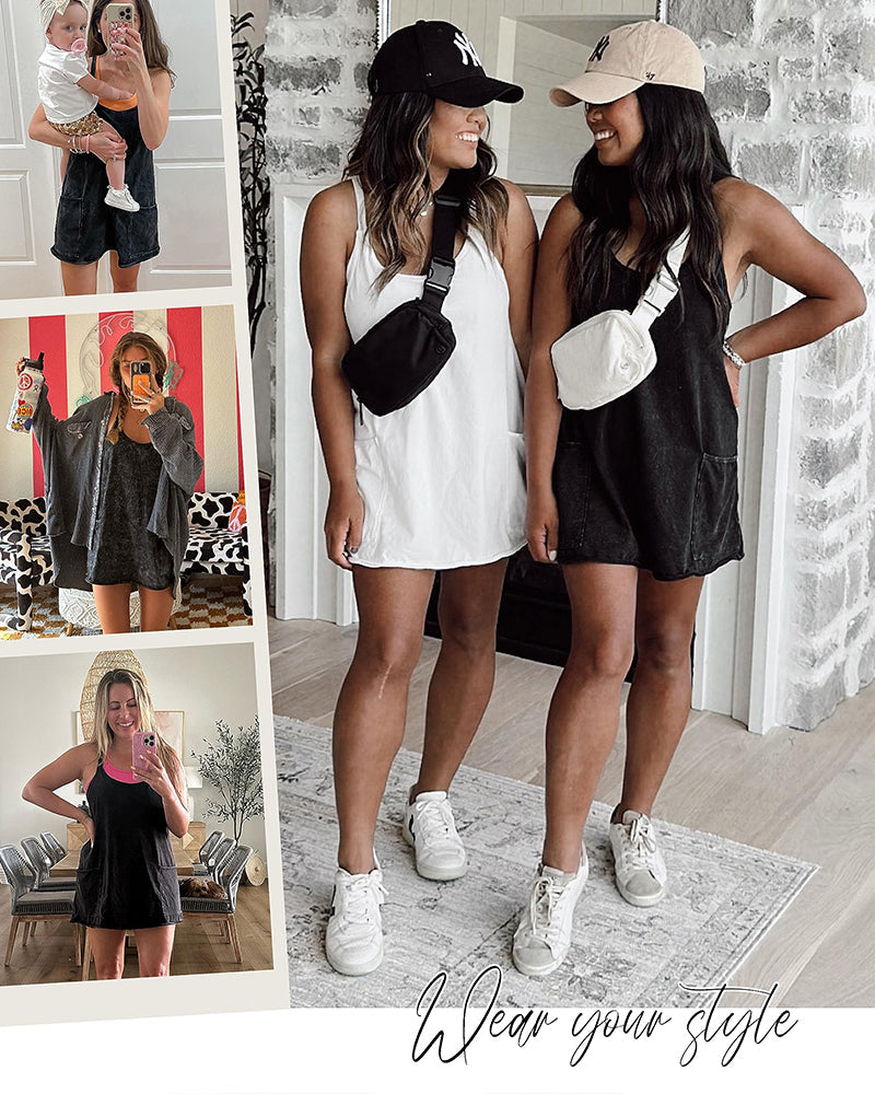 Lounge-to-Street 2-in-1 Romper Dress