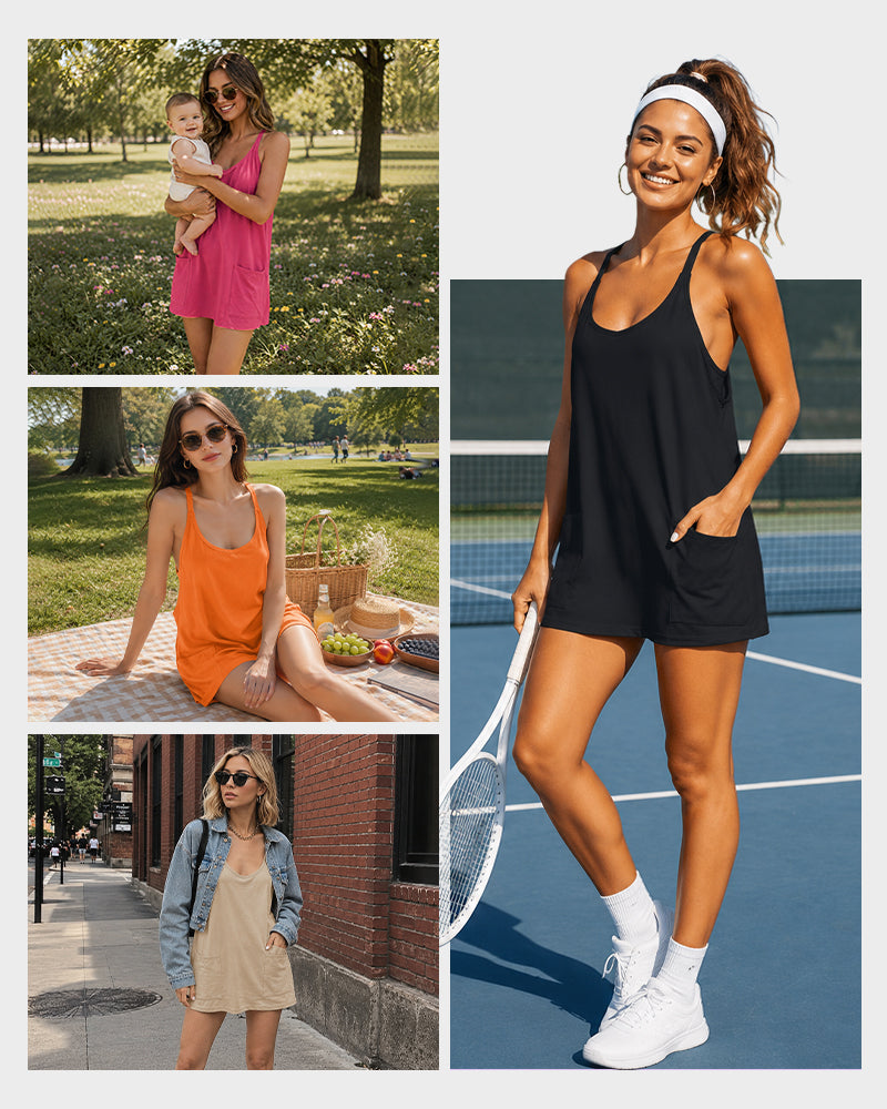 Lounge-to-Street 2-in-1 Romper Dress