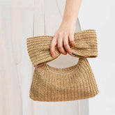 Bow Straw Bag