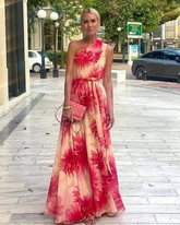 Oblique Shoulder Dress