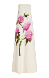 Bandeau Blossom Print Dress