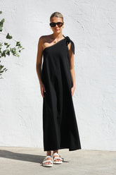 Oblique Shoulder Dress
