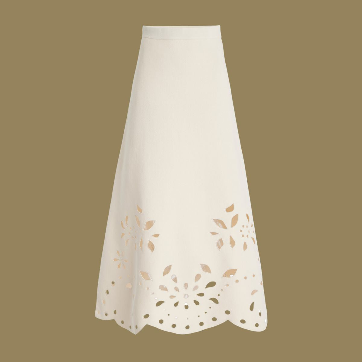 Laser Cutting One Piece Swimsuit and Skirt	