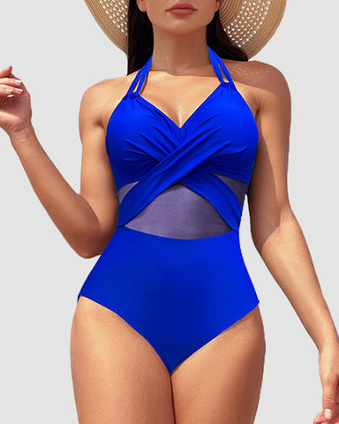 High Waisted Tummy Control One Piece Swimsuit