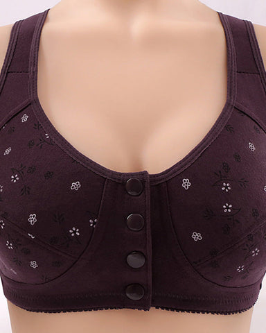 Wireless Front Closure Lace Bras, Light Support, Size Up