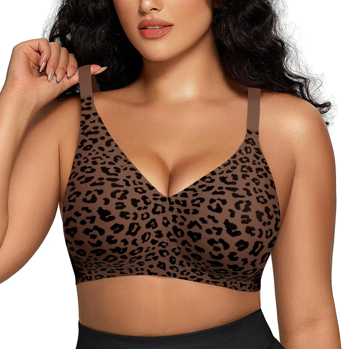 Seamless Deep V Push-Up Wireless Bra For Women
