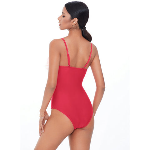 Rosa Muscosa Gradient One Piece Swimsuit and Skirt
