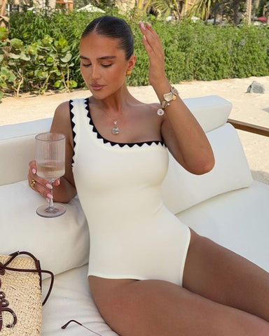 One Shoulder Lace Swimsuit Set(s)