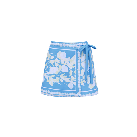 Blue And White Slim & Sculpt Floral Swimsuit Set(s)