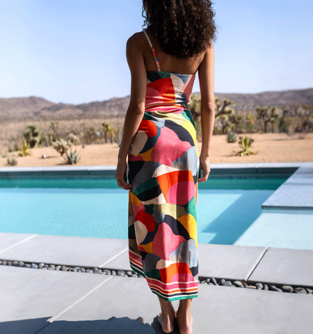 O Ring One Shoulder Printed One Piece purple