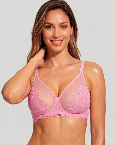 2-Pack Full Coverage Lace Minimizer Bras