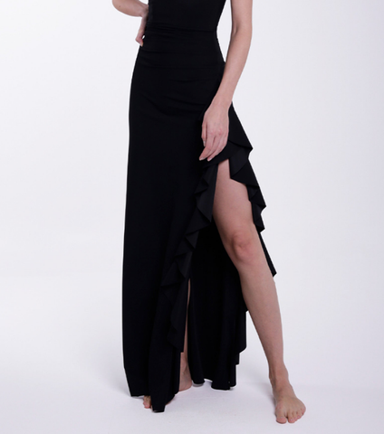Cutout Color Block One Piece Swimsuit and Skirt