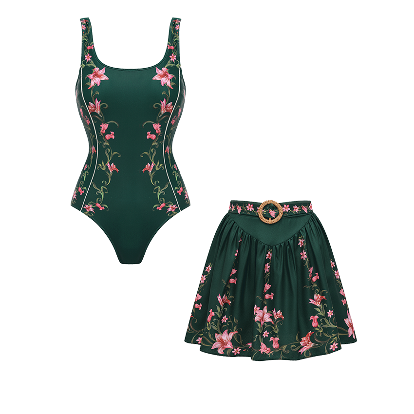 Floral Printed Swimsuit Set(s)	