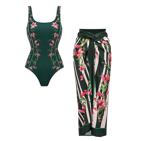 Floral Printed Swimsuit Set(s)	