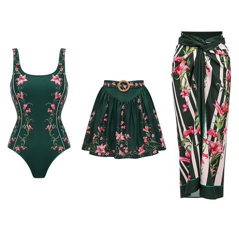 Floral Printed Swimsuit Set(s)	