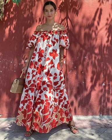 Off Shoulder Maxi Dress