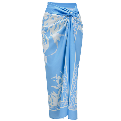Blue And White Slim & Sculpt Floral Swimsuit Set(s)