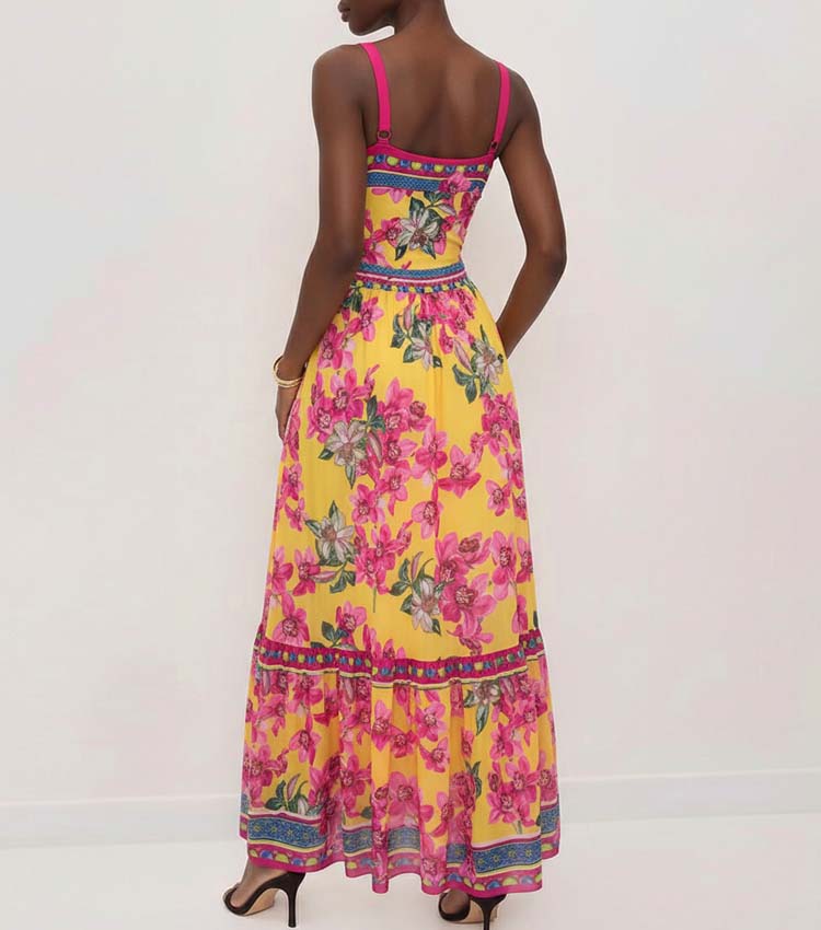 Orchid Print One Piece purple	