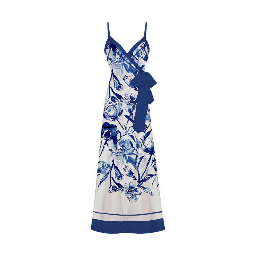 Printed Wrap Dress