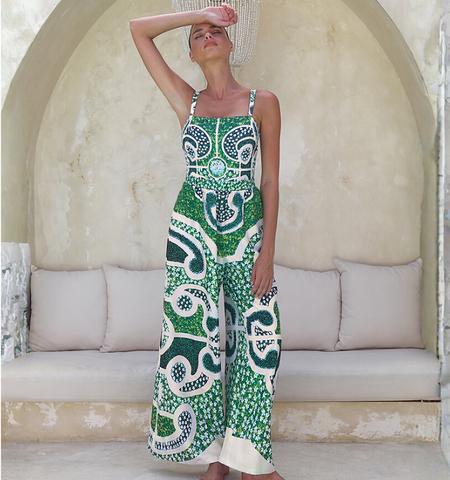 Garden Printed One Piece Swimsuit and sarong