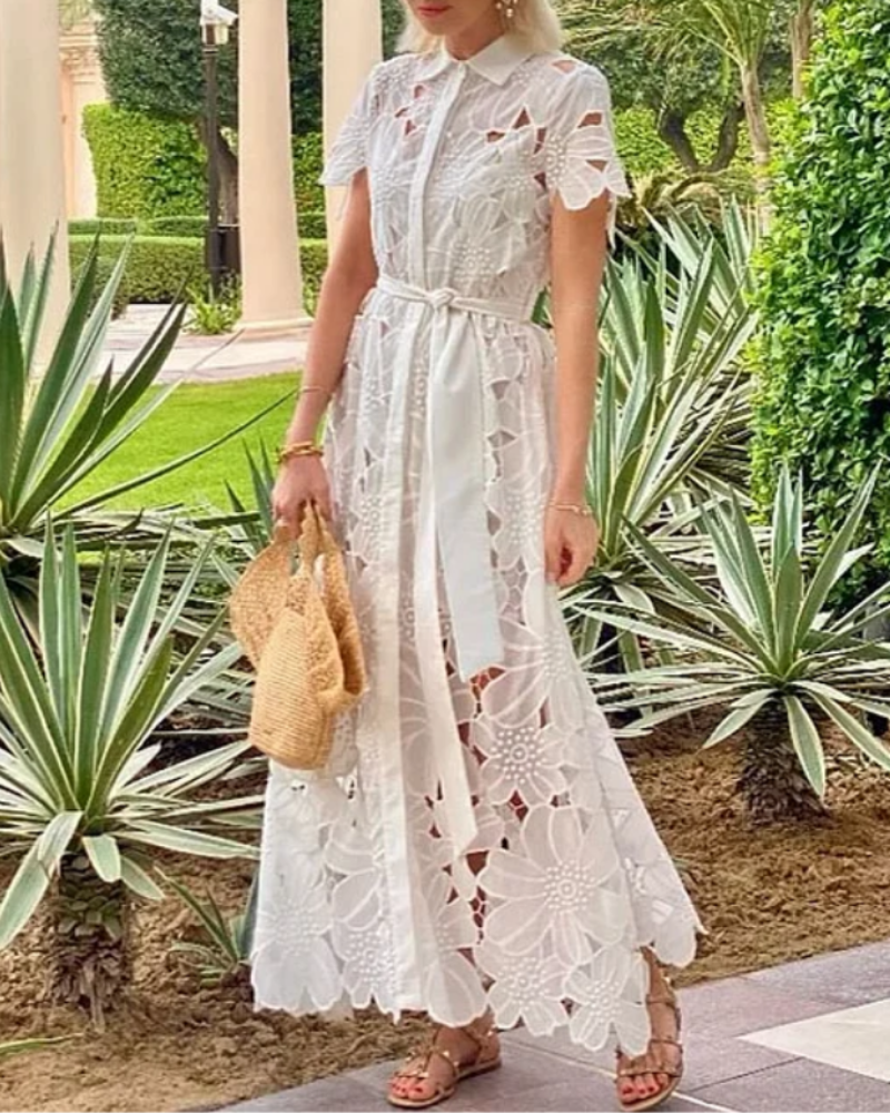 Lace Cutout Dress