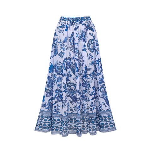 Blue and white Porcelain Print Swimsuit Set(s)