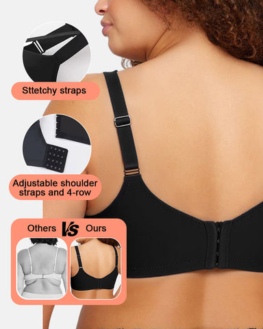 Seamless Push-Up Deep V Bra
