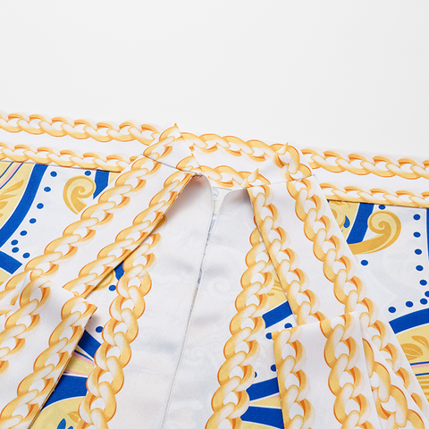 V Neck Pattern Print One Piece Swimsuit and sarong or Pants