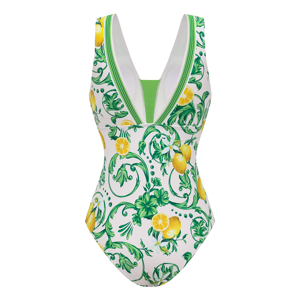 Lemon One Piece Swimsuit and Skirt or Shorts	