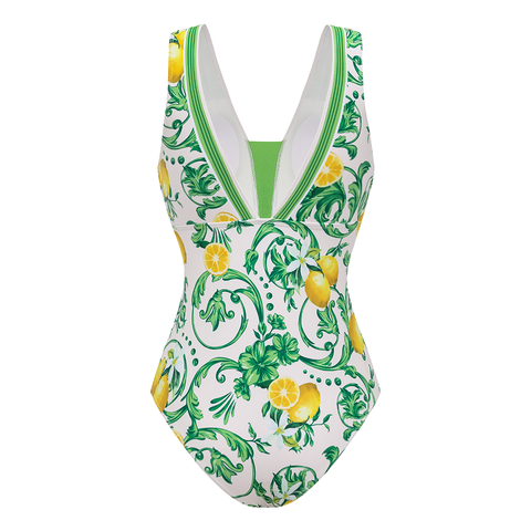 Lemon One Piece Swimsuit and Skirt or Shorts	