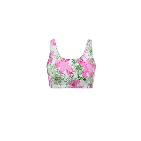Zipper Printed Long Sleeve Rashguard Swimsuit Set(s)