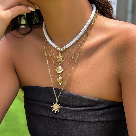Multi-layered Shell Necklace