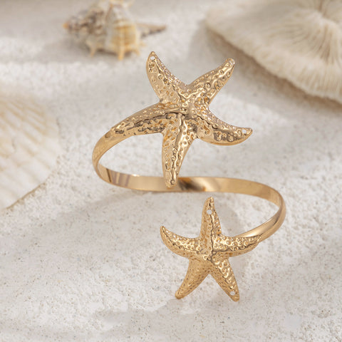 Beach Starfish Open Adjustable Armband Bracelet