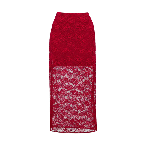 Red Lace Patchwork Swimsuit Set(s)