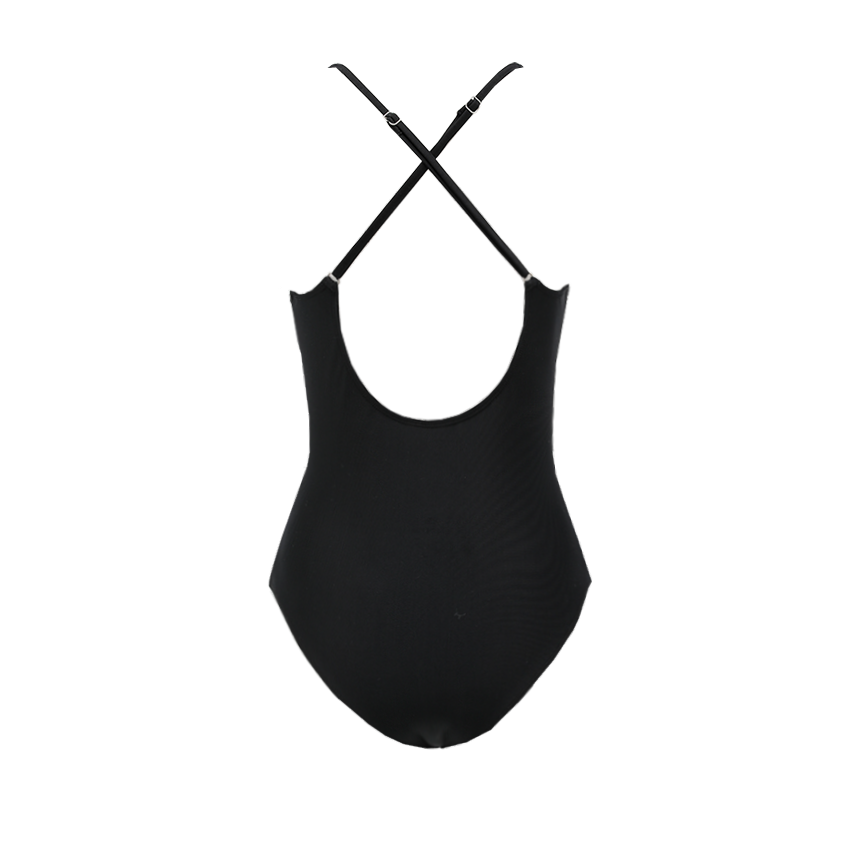 Plunge Black Laser Cut Swimsuit Set(s)	