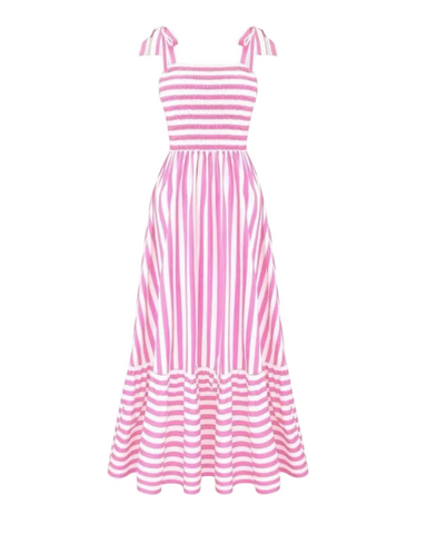 Sling Striped Print Dress