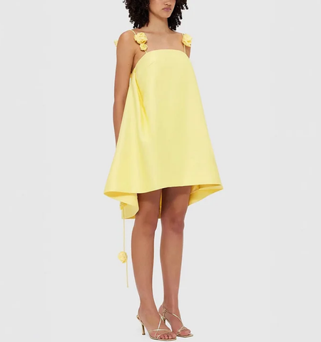 Sling 3D Flower Mini Dress