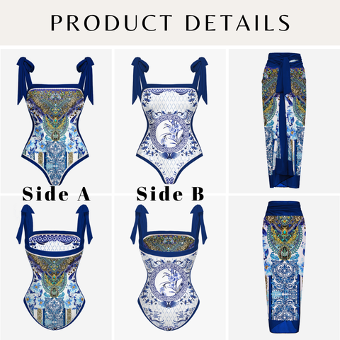 Reversible Tie-shoulder One Piece purple Flaxmaker	