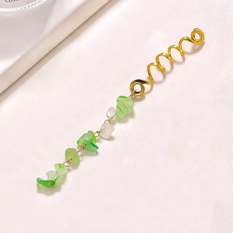 Natural Stone Pendant Hair Accessories
