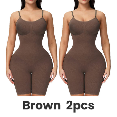 Vibecurve® Seamless Bodysuits Tummy Control Body Shaper (2 pack)	