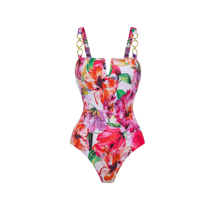 Flowers In Full Bloom Print Swimsuit Set(s)