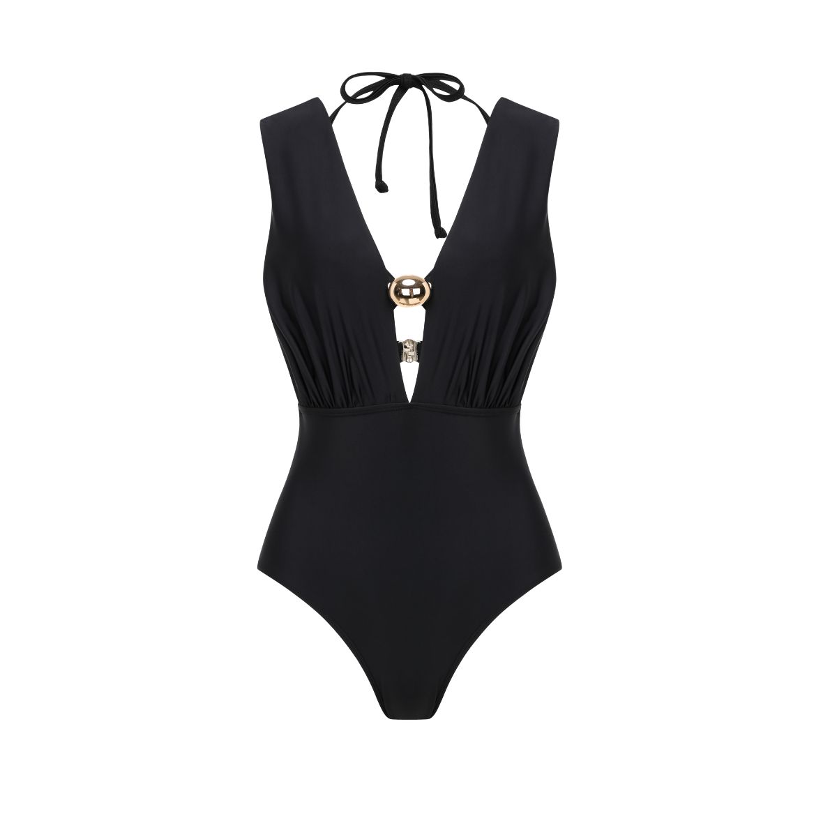 Top & Plunging Ruched Swim Set	