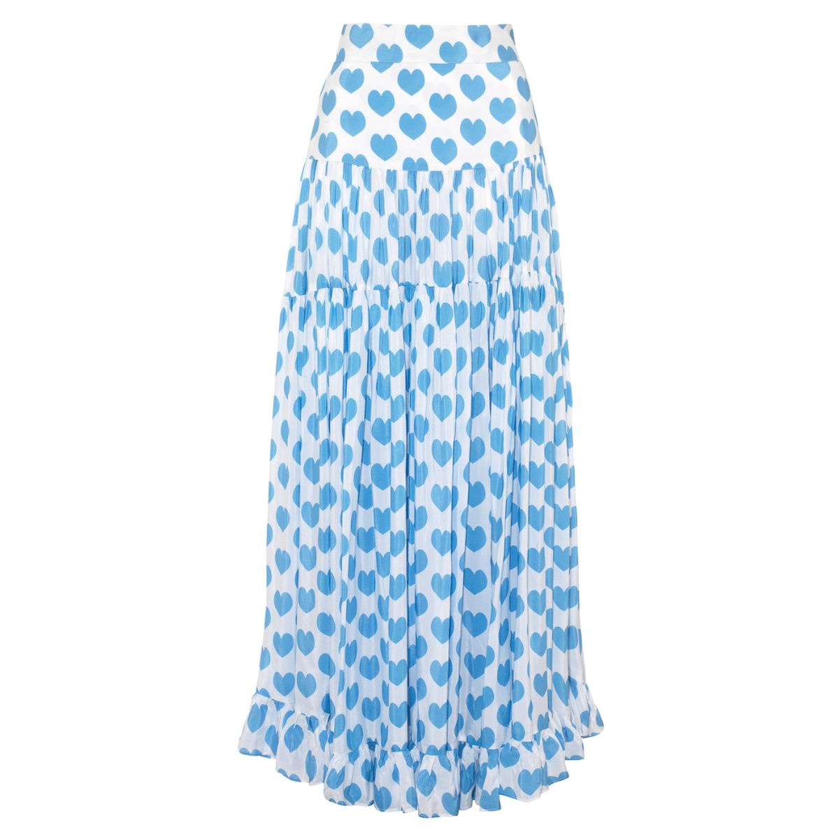 Bowknot Heart Print One Piece Swimsuit and Skirt	